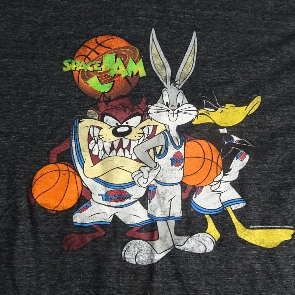 Old Navy Looney Tunes Space Jam Black T-Shirt XL - Picture 3 of 6